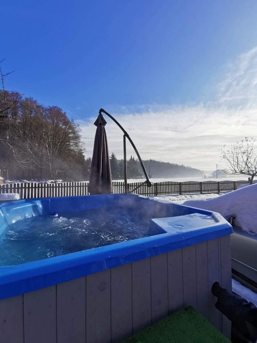 Mobilna balia bania jacuzzi hydromasaż wynajem