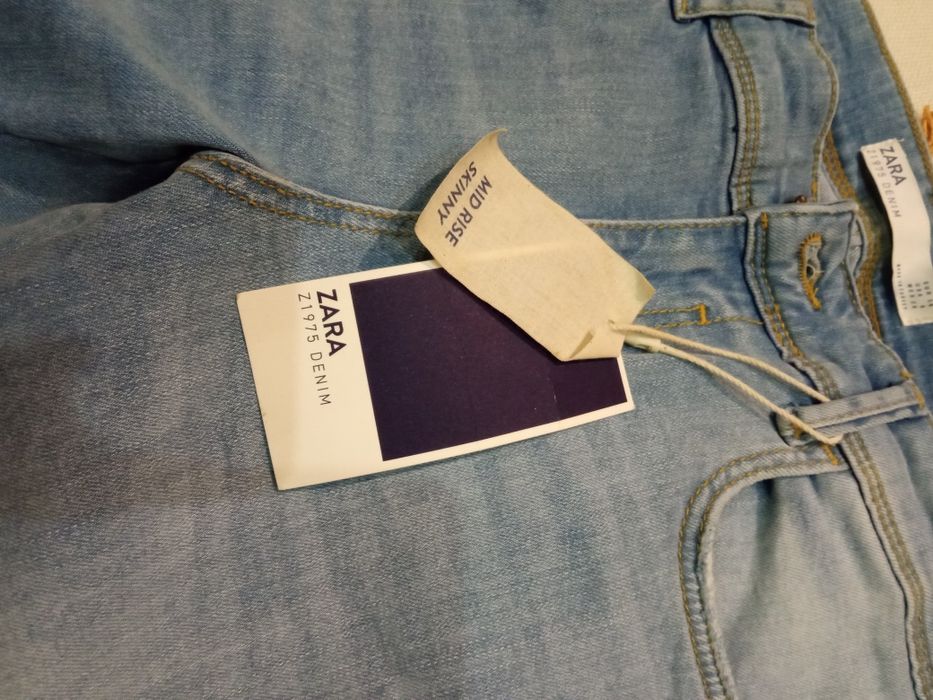 Jeansy skinny lampas Zara r.38 M nowe metki