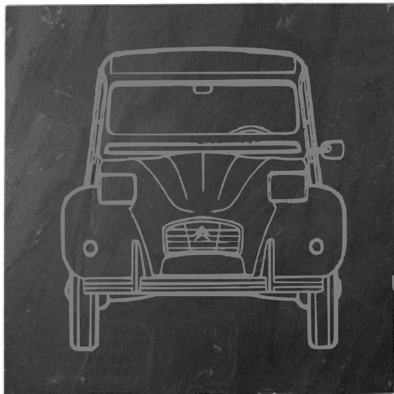 Base de copos em pedra