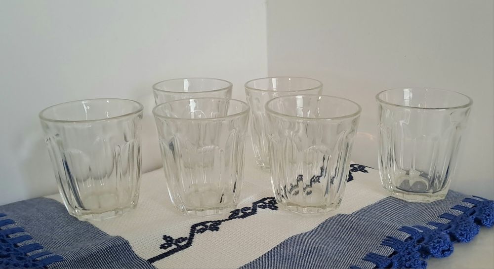 6 copos vidro Novos, 150cc