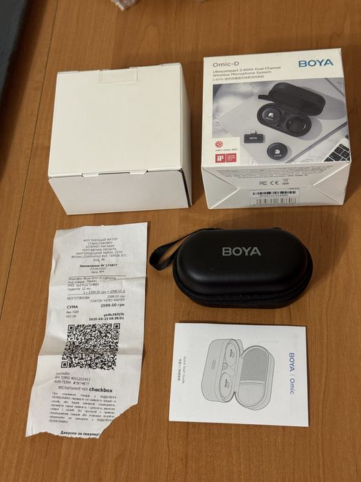 Мікрофон петличний Boya Omic D lightning