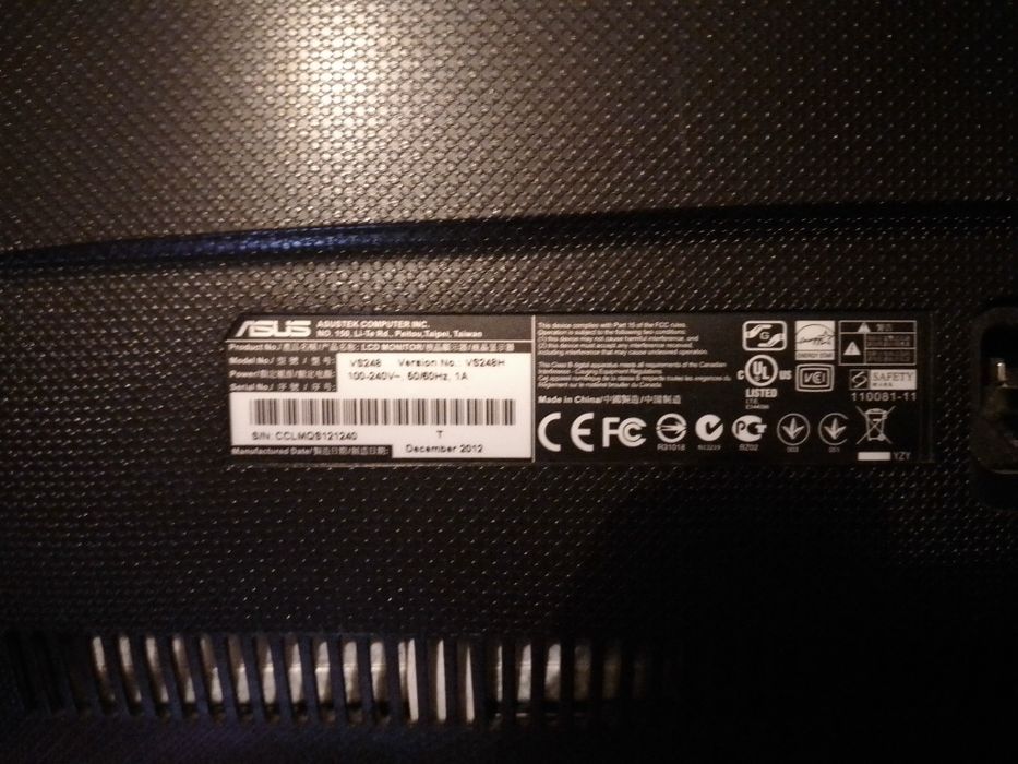 Monitor LCD ASUS  ECRAN. 23.6