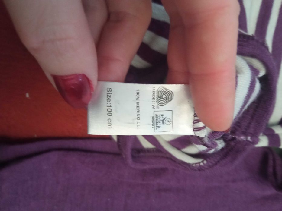 Fioletowo białe body 98-104 barneklar junior zestaw z zielonymi