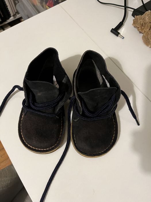 Botas camurça azul escura tamanho 23