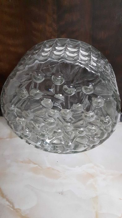 Abajur em vidro martelado