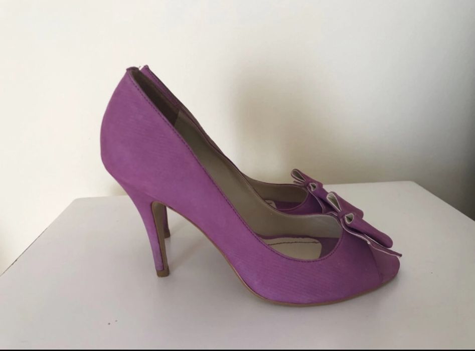 Sapatos salto alto Zilian, rosa claro/ lilás, Tam 38