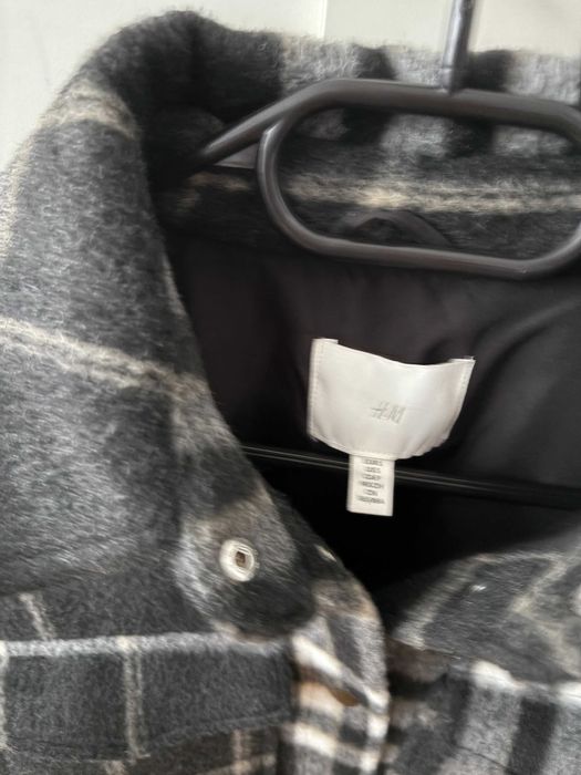 Ciepła kurtka koszula w kratkę H&M r.S