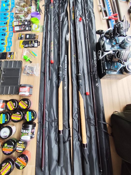 Zestaw meetod wędki Browning Argon 2.0,3,6m, 30-90g, kołowrotki  Cresta Advantor 5000S
