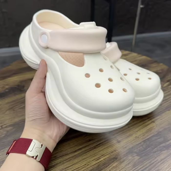 36 37 Новые тапочки резиновые шлепки кроксы на платформе