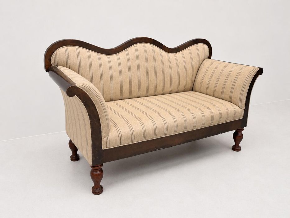 Ładna antyczna sofa / Biedermeier / mahoń / dowóz wysyłka