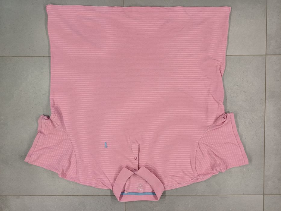 Koszulka polo męska 5XL plus size t-shirt Next różowa