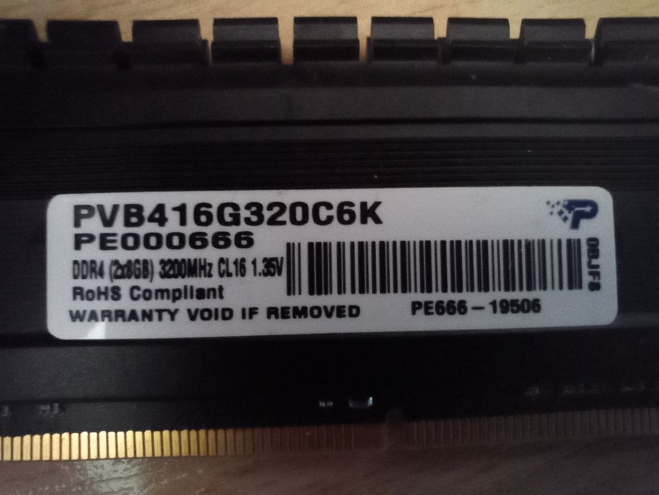 Patriot Viper 16gb 3200MhZ CL16 pamięć RAM