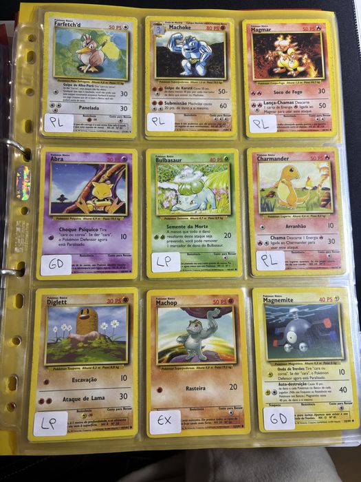 Cartas Pokemon Base Set PT ENG