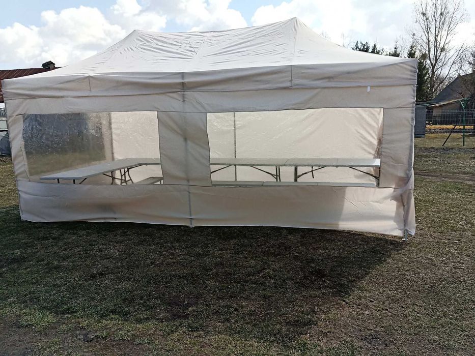 Wynajem namiot imprezowy/bankietowy/cateringowy, stoły, ławki, krzesła