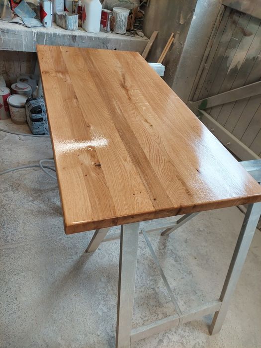 Blat 120x60 dębowy drewniany
