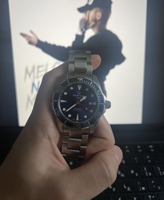 Годинник Certina DS Action Diver 43mm Powermatic 80