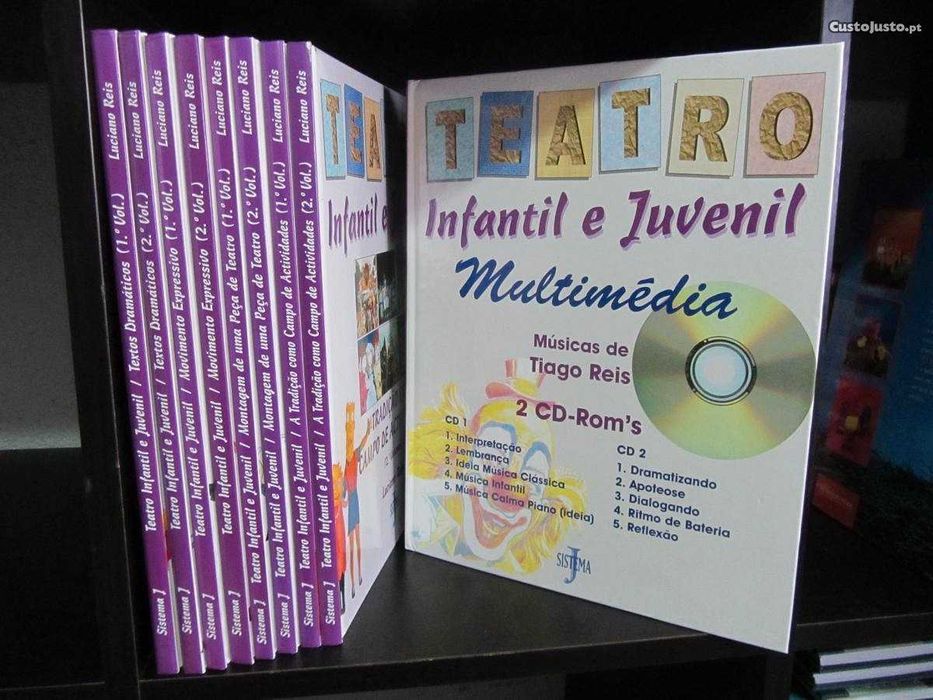 Livros Plástica e Contos Infantis, Nova Presença, 10 volumes e caixa