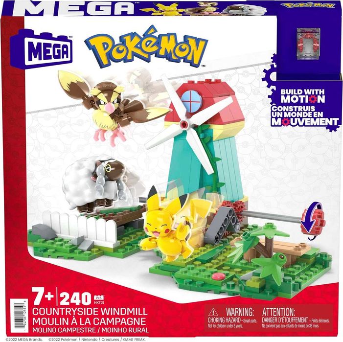 Конструктор MEGA Pokemon Action Figure, сільський вітряк 240 елементів