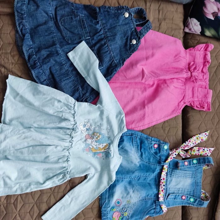 Zestaw ubranek dla dziewczynki rozmiar 86