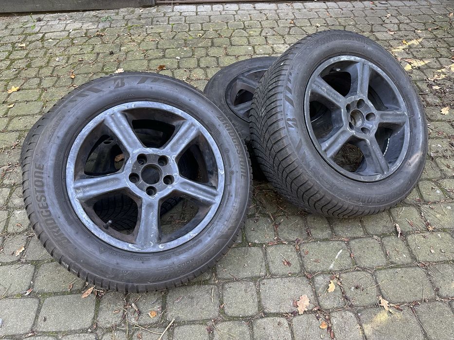 Koła opony całoroczne bridgestone felgi aluminiowe subaru 5x100 7J 16”