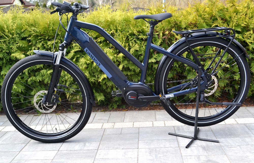 Rower elektryczny GHOST E-SQUARE TREKKING UNIVERSAL,609km,Idealny