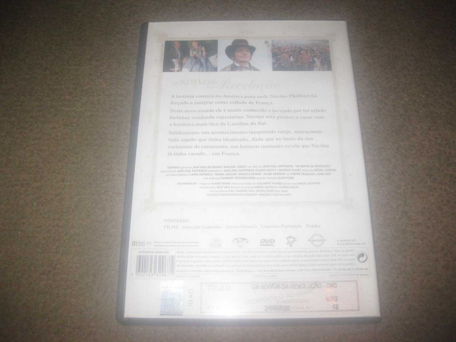 DVD "Os Noivos da Revolução" com Jean-Paul Belmondo/Raríssimo!