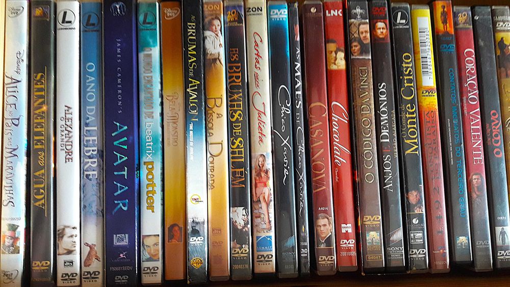 DVDs originais semi-novos - Vários títulos de filmes