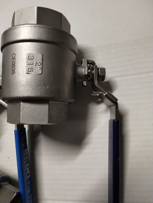 Zawory kulowe 2" inox316