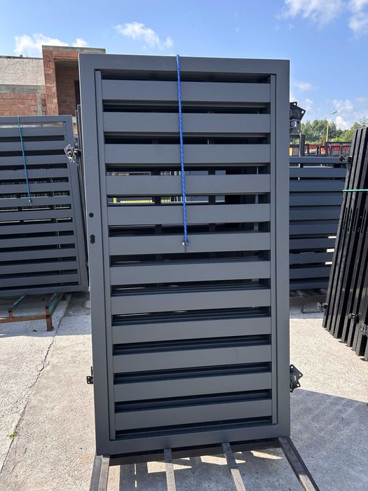 NOWOCZESNA I SOLIDNA Brama skrzydłowa palisadowa 400x170cm