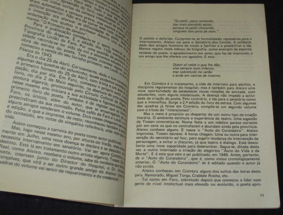 Livro Ao encontro de António Aleixo Joaquim FAOJ