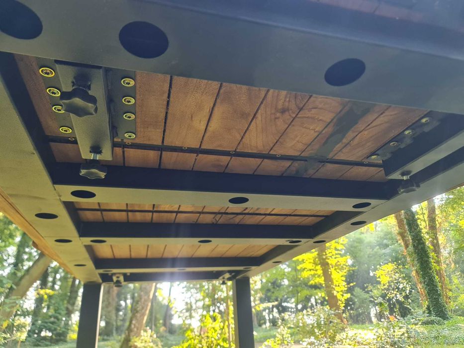 Stół drewniany dębowy jesion klon rozkładany z dostawkami 300x120