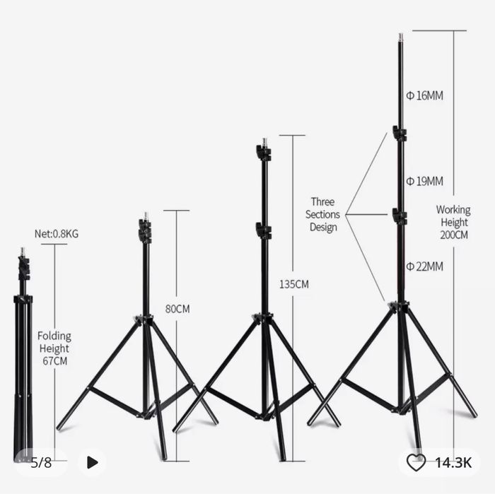 Комплект Софтбоксов для фотосъемки 50x70 см