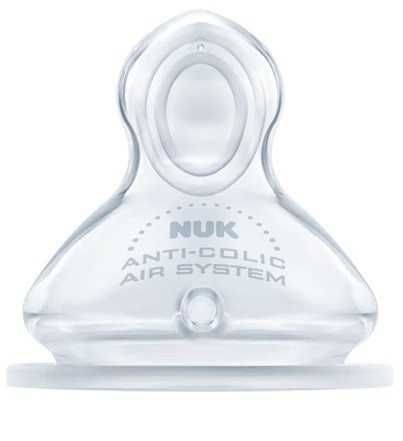 Nuk M 6-18m Smoczek do butelki silikonowy antykolkowy rozmiar M 2sz