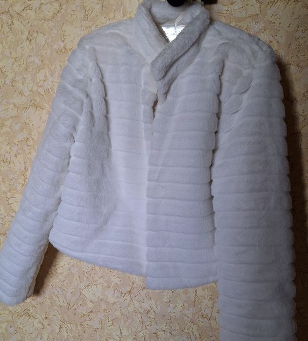 Весільна біла шубка, 46 розмір
