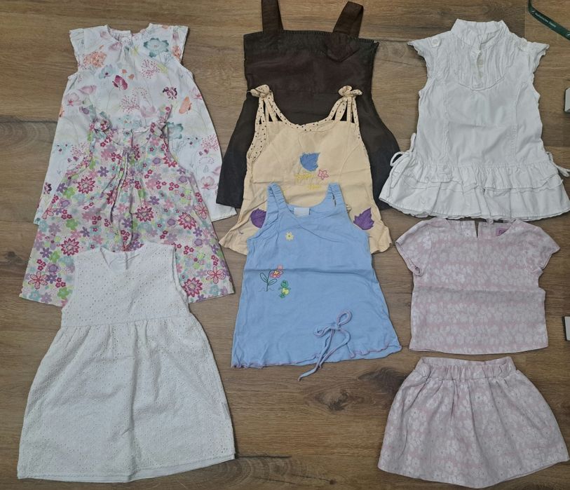 Paka ubrań dla dziewczynki rozmiar 86