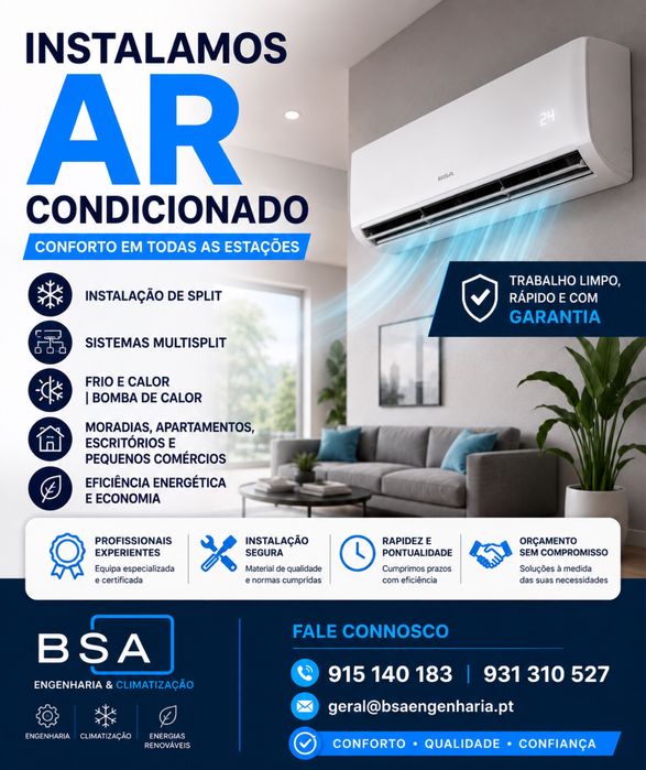 Instalação de ar condicionado