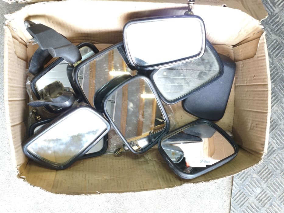 BMW R75 R80 r100 lampa reflektor kierunkowskazy lusterka boczki kołpaki emblemat koguty lampa błyskowa policja Hella KL70 niebieska halogen