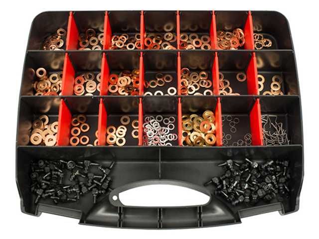 Sortido Anilhas Cobre Injetores 551 Peças | Kroftools 4400