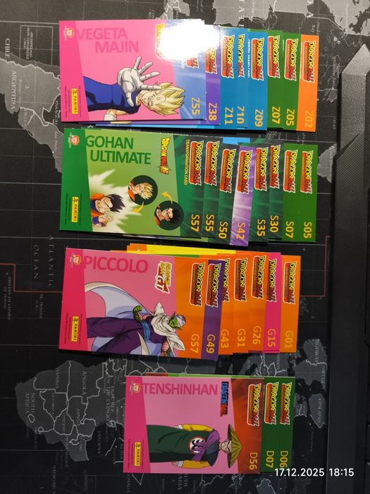 Karty Dragon Ball Panini