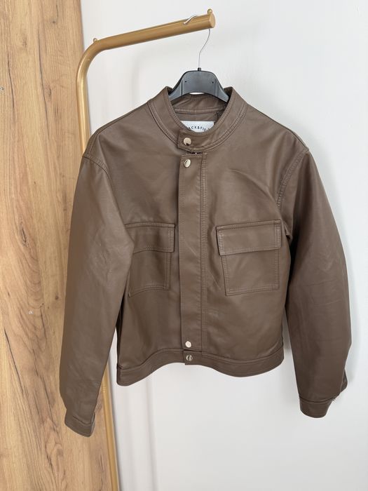 Kurtka damska ekoskóra czekoladowa L