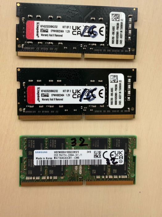 ОЗУ Kingston FURY DDR4-3200 16GB (2 x 16GB) 32Gb SO-DIMM