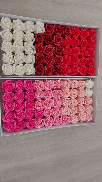 Мильні троянди мікс, мильні квіти  від 5 шт