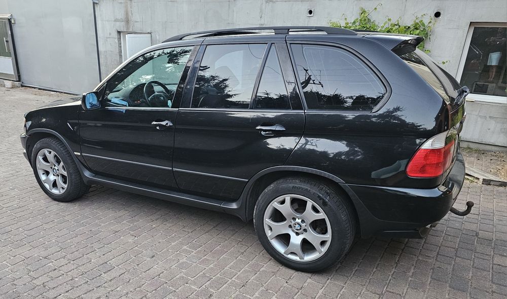 BMW X5 E53 4.4 v8 LPG m62b44 brązowe skory el. sporty czarny sufit  android
