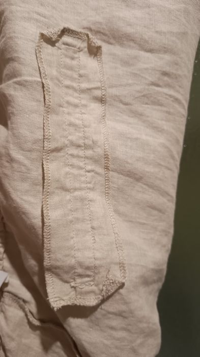 MNG Mango  NOWE  Hiszpańskie luźne spodnie lniane, 100% Len, Roz. 4XL