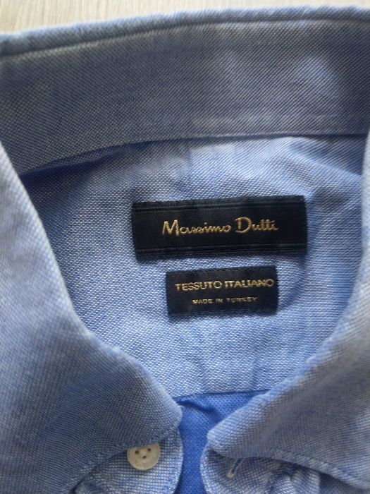 Niebieska koszula Massimo Dutti rozmiar 42 185/108
