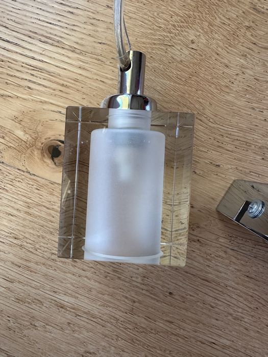 Mark Slojd Sweden lampa wisząca pojedyncza sredbrna szkło