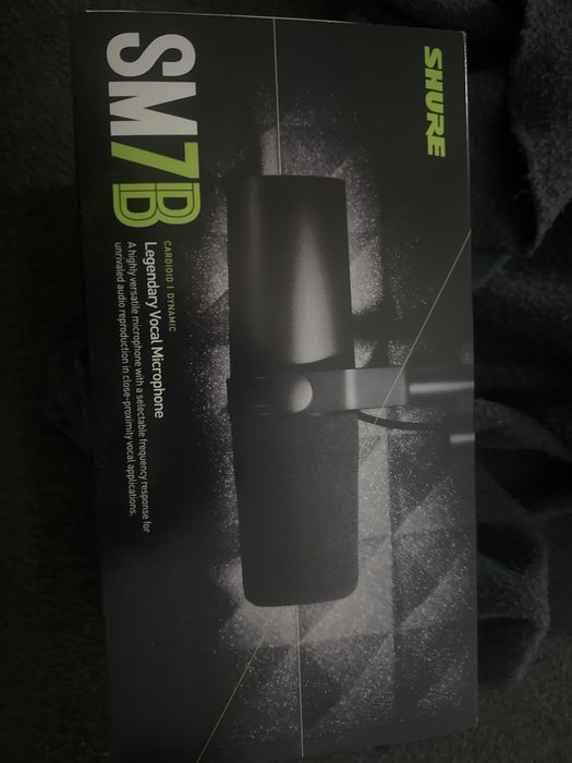 Microfone Shure sm7b selado com fatura