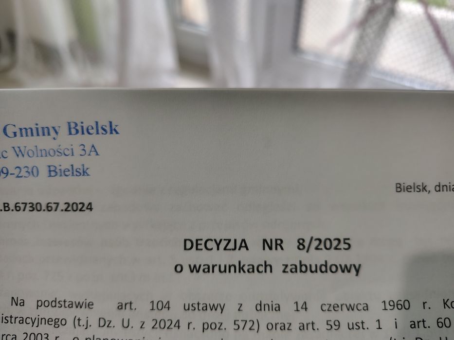 Gotowa działka z WZ i dokumentacją Pęszyno.