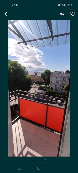 Wynajmę mieszkanie 36m. na Poniatowskiego 17 dwa pokoje, balkon, piwni