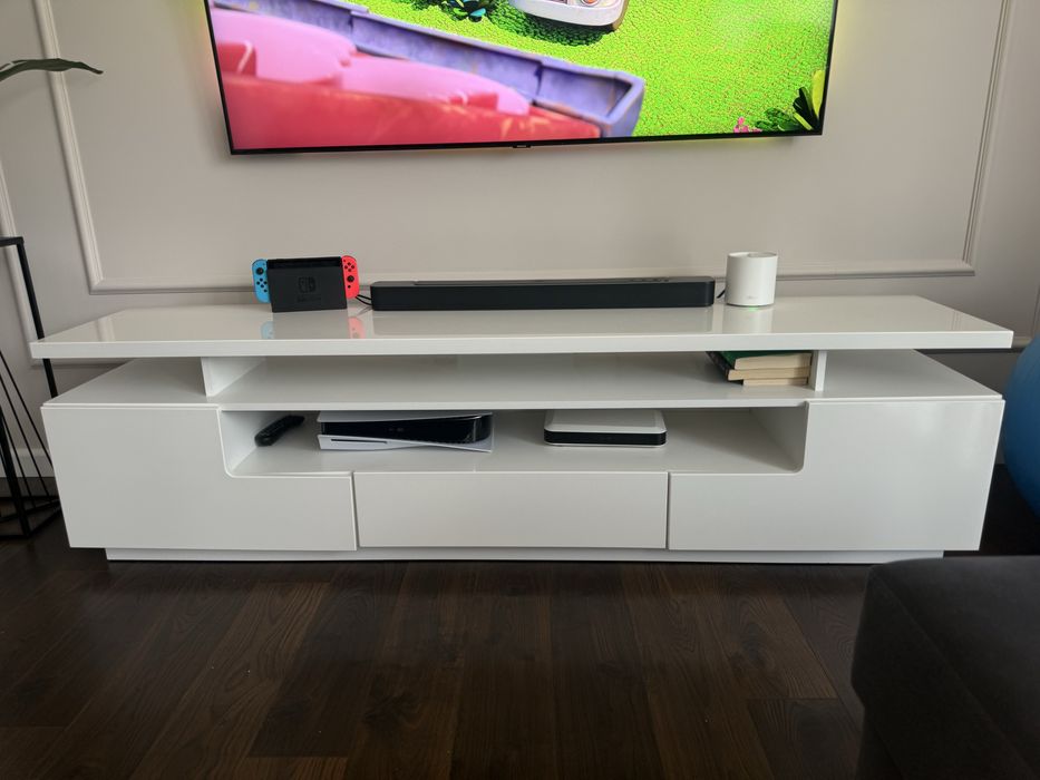 Szafka RTV biały polysk
